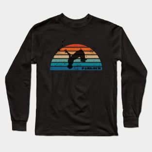 Vintage Retro Parkour freerunning Long Sleeve T-Shirt